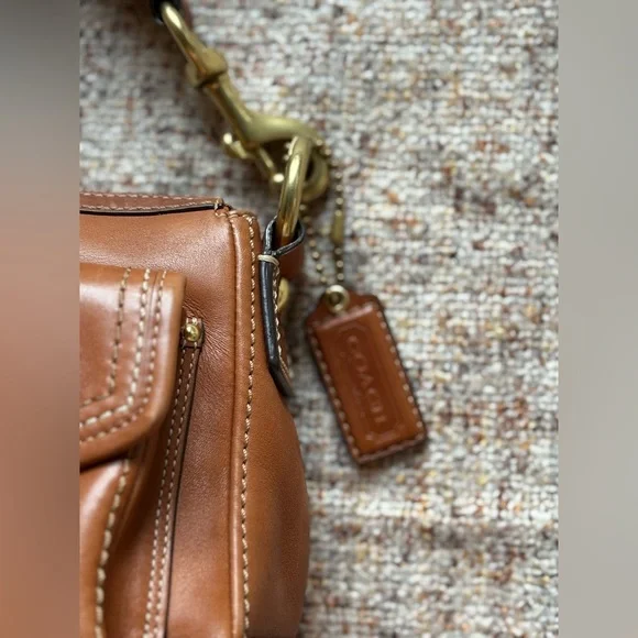 🤎Coach smooth brown leather shoulder bag🤎 - Picture 5 of 10
